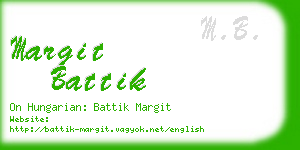 margit battik business card